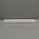 LazBlinds No Tools No Drill Cordless 1" Vinyl Mini Blinds, 100% Privacy S-Curve Blinds for Indoor Windows, Room Darkening Horizontal Window Blinds and Shades for Home, 24" W x 64" H, White