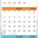 2026-2027 Wall Calendar - April 2026 - July 2027, 3-Month Display Vertical Calendar 2026-2027, Calendar Planner, 11" x 26", Large, Lay- Flat, Perfect for Your Busy Schedule