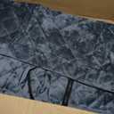 EVERGRACE Pearl Velvet Quilt Set King Size, Luxurious Soft Velvet Comforter Set, Lightweight Oversized Bedspread Coverlet, Box Stitch Quilted Bedding Sets for All Season, with 2 Shams, Stormy Blue (King/Cal King (108" x 96")