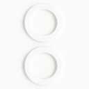 2 x 30pcs Silicone Flat Washer Gaskets – 3/4" White Sealing O-Rings, Wave Lock Gaskets for Bellows Hoses and Leak-Free Connections