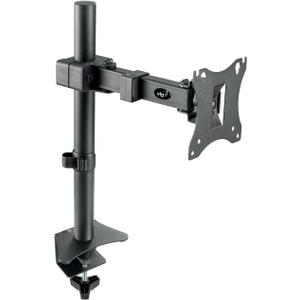 ELG Full Motion Swivel Monitor Desk Mount Stand up to 34'' Screen, Adjustable Arm Height Position, Computer Monitor Stand, Gaming/Home Office, F50N, Black