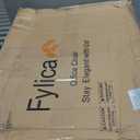 FYLICA Foldable Office Chair Set of 2 with PU Wheels Ergonomic Mesh Bouncing Back, Stackable Conference Room Chair, Office Guest & Reception & Meeting Chair (Black)