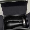 Normcore 58.5mm Espresso Coffee Tamper V4 - Spring Loaded Tamper With Stainless Steel Ripple Base - 15lb / 25lb / 30lbs Replacement Springs - Anodized Aluminum Handle and Stand (Black)