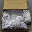 Madison Park King Comforter Set, Luxe Velvet, Satin Binding Comforter for a King-Size Bed, Cozy Velvet Comforters, All Seasons, Lightweight, Down Alternative Bedding, King/Cal King, Silver 5 Piece