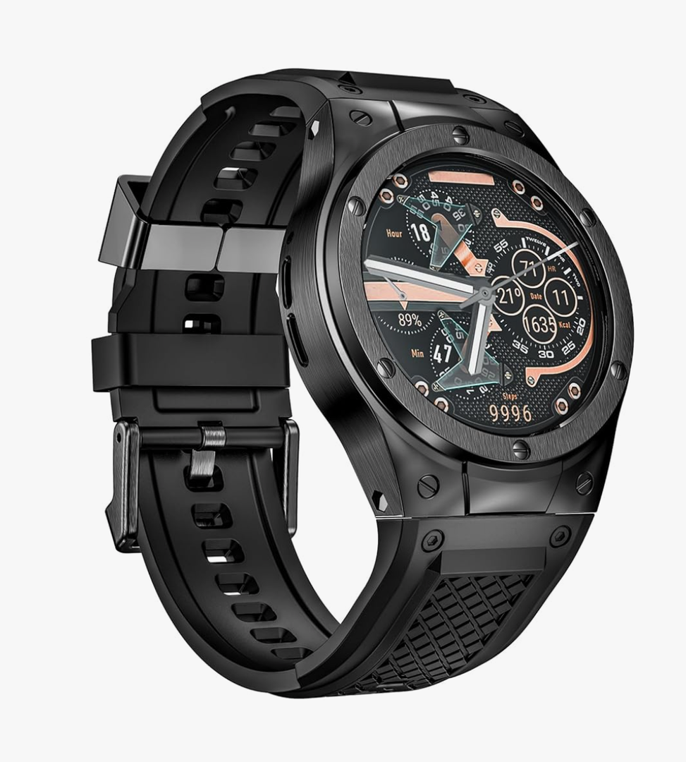 MioHHR Soft Silicon Bands for Google Pixel Watch 3/2/1 41mm,Soft Replacement Straps with Stainless Steel Protective Case for Google Pixel Watch 3 45mm，Men Women