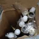 KAMANINA Gold Curtain Rods for Windows 72 to 144 Inches (6-12ft) Long Heavy Duty Curtain Rods, 7/8 Inch Adjustable Decorative Drapery Rods Set with Modern Finials