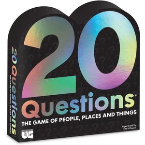 20 Questions The Original Game of People Places and Things from University Games, for 2 to 6 Players Ages 12 and Up
