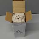 ANRODUO Pack of 2 Decorative Linen Pillow Covers Euro Sham Natural Beige Neutral Farmhouse Boho Soild Cushion Case Soft Accent Pillowcase for Couch Sofa Bedroom Living Room Home Decor 22 x 22 Inch