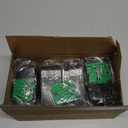 24pcs Heavy Duty Curtain Rod Bracket with Screws, Wall Mount Curtain Rod Holders for Wall - Fit 1 Inch Drape Rods, Black Aluminum Alloy with ABS Plastic