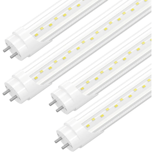 4-Pack T8 LED 4FT Type B Light Bulbs, Ballast Bypass, 4 Foot LED Tube Lights Replacement, 24W 3120LM 6500K for G13, Double Row Lamp Beads, ETL Listed, Dual-Ended, Clear Cover 4-Pack T8 LED 4FT Type B Light Bulbs, Ballast Bypass, 4 Foot LED Tube Lights Replacement, 24W 3120LM 6500K for G13, Double Row Lamp Beads, ETL Listed, Dual-Ended, Clear Cover