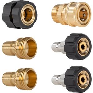 Westinghouse Heavy-Duty, Quick-Connect 6-Piece Kit, for Pressure Washer and Garden Hoses