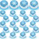 Wettarn 24 Pcs Froze Party Favors Snowflake Magic Birthday Party Supplies Winter Princess LED Lighted Yo Yo Bulk Froze Theme Toy for Girls Goodie Bag Filler Snowflake Gifts in Bulk