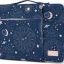 360 Protective 3 Pockets Laptop Sleeve Case Bag Computer Carrying Cover with Handle for MacBook Air 15 inch and 15.6 inch HP, Dell, Acer, Asus, Lenovo Notebook (Sol de Mayo)