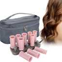 Milltrip 10Pcs Professional Electric Heated Roller Curling Set, Fast Heating Hair Styling Tool with 160C Thermostat, Travel Friendly (Basic Type)