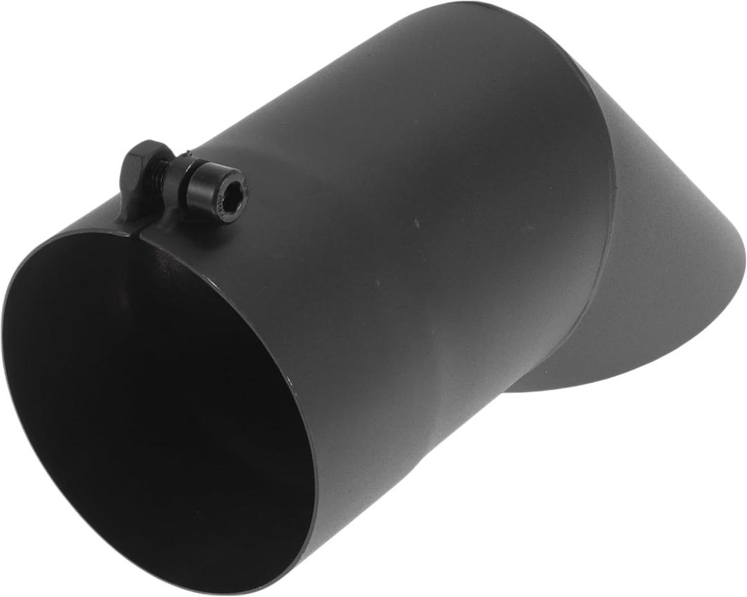 Motoforti 3.5 Inch ID Inlet Turn Down Exhaust Tip Surface Blasting Mandrel Bend Elbow Tube 9.1inch Overall Length Suitalbe for 3.5" OD Tailpipes Black
