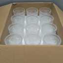 Vintage Drinking Glasses Set of 12, Textured Clear Striped Glass Cups, Ribbed Glassware Set, Tall Water Glass Tumblers, Mojito Cups, Cocktail Glass, Iced Coffee Cup, Bar Glassware