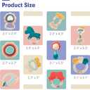 hahaland Baby Toys 0-6 Months - Baby Rattles Teething Toys 3-6 Months, Newborn Infant Toys 6-12 Months, Teether Grasping Shaker Toy Baby Gifts 6 5 4 3 Month Old Must Haves Montessori Rattle for Babies