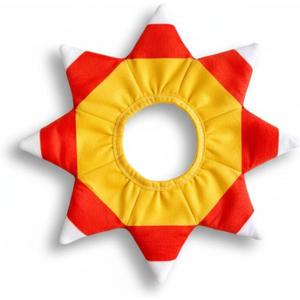 ComfyCamper Dog Candy Corn Neck Collar Costume - XXS Small Medium XL XXL Pumpkin Cosplay Halloween Costumes, M (Yellow)