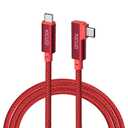 USB-C to USB-C Tethering Cable 10FT (3m), Right Angle Photography Cord, 20Gbps Fast Transfer, 4K@60Hz, PD Power Delivery, Compatible with Sony/Canon/Nikon, MacBooks, Cameras & Computers