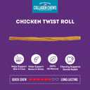 USA Collagen Twist Rolls 12-13" Dog Chew Treats - Chicken Marinade Flavor, 4 Count/1 Pack (EXP 03/31/29)