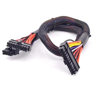 ATX Cable for Corsair 14 Pin + 10 Pin to 24 Pin ATX PSU Power Adapter Cable for Corsair AXI/HXI Series (AX1500i, AX1200i, HX1200i, HX1000i) - 18AWG Sleeved Motherboard Cable 24.8in