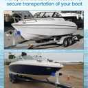 Adjustable Boat Trailer Winch Stand with Roller, Boat Trailer Winch Post, Fits 3" W x 4" H Trailer Drawbar, Boat Trailer Winch Mount for Motorboats/Fishing Boats Up to 16.4FT in Length