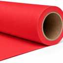 Scarlet Red Seamless Backdrop Paper, Red Backdrop 53" x16.4'