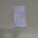 Jusy Compatible with iPhone 12, Colorful Retro Oil Painting Printed Flower Laser Glossy Pattern Cute Curly Wave Phone Case Soft TPU Cover for Girly Women - Blue Flower