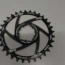 YBEKI Narrow-Wide Chainring 30T-38T - CNC 7075-T6 Aluminum MTB Chainwheel for SRAM GXP/XX1/X01 (3mm/6mm Offset) | Eagle Tooth Design | Ultra-Light 60-80g | Hard Anodized Black