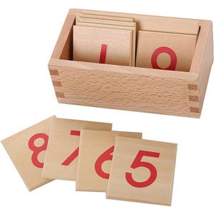 Montessori Math Materials Numeral Cards for Preschool Early Learning Tool