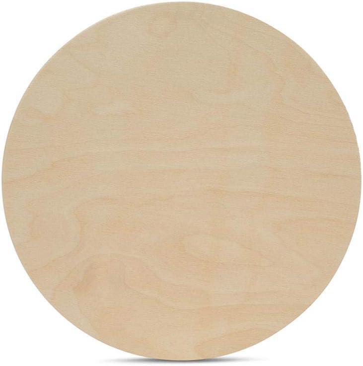 Wood Circles 12 inch 1/2 inch Thick, Unfinished Birch Plaques, Pack of 10 Wooden Circles for Crafts and Blank Sign Rounds, by Woodpeckers