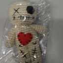 Voodoo Doll with 18 Pins, Creepy Horror Plush Stress Relief Halloween Decoration & Funny Gag Gift for Friends, Office & Party for Adult