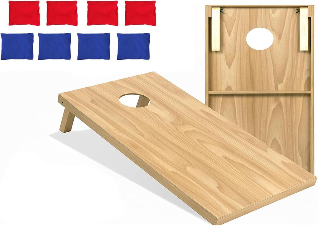 Cornhole Board Set&Toy Corn Hole Game Set for Adults/Kids