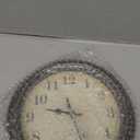 45MinST 13-Inch Vintage Outdoor Wall Clock with Thermometer and Hygrometer, Waterproof, Large Numbers, Silent, for Indoor and Outside Use,Porch,Garden,Pool(Bronze)