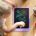LCD Writing Tablet 10 Inch, Toys for 3 4 5 6 7 8 9 10 Year Old Boys Girls, Colorful Doodle Board Drawing Tablet, Gift for Boys Toddlers Age 3-12 Years, Memo Board, Drawing Pads with Lanyard(Purple)