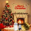 1200 LED 59FT Christmas Cluster Lights, Warm White Christmas Tree Lights Outdoor, Firecrackers String Light with 12 Modes Timer Remote, Waterproof Plug in Twinkle Fairy Light for Xmas Tree Garland