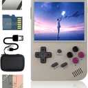 RG35XX 2024 Handheld Game Console 3.5 inch IPS Retro Games Consoles Classic Emulator Hand-held Gaming Preinstalled Hand Held Video System with Portable Case 64GB Gray