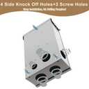 Upgrade3P 60 Amp Disconnect,New Add Ground Design,Disconnect Switch Non-Fuse,NEMA 3R Standard,Heavy Duty Steel Material,Rust and Corrosion Resistant,for Indoor and Outdoor,120/240v,10-Year Warrnaty
