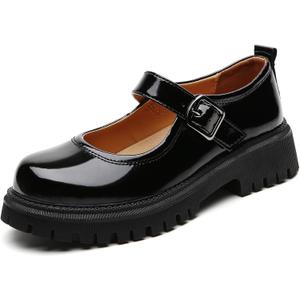 Mary Jane Shoes for Women Platform Mary Janes Pumps Round Toe Non-Slip Casual Shoes Comfortable Dress Shoes School Shoes for Women's Ladies, 9