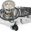 MITZONE Upgrade Aluminum Thermostat Assembly with Housing Compatible with BMW E46 E39 E60 E83 E53 E85 325i 330i 525i 530i X5 X3 Z3 Z4 Replace 11537509227