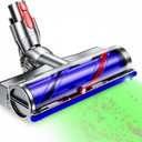 Upgrade Vacuum Head for Dyson V7 V8 V10 V11 V15, Soft Roller Cleaner Head 270 High Torque Brush Head with LED Lights, Quick Release Replacement Motorhead for Hard Floors, Tile, Wood and Carpet