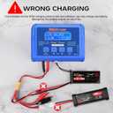 LiPo Battery Charger RC Balance Fast Battery Charger Discharger 80W 6A Smart Digital Battery Pack Charger for 1S-6S LiPo Life Li-ion 1-15S NiCD NiMH PB Smart Batteries RC Car (Blue)