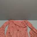 Saslax Off Shoulder Lace Maternity Dress for Photography Maxi Maternity Props Dresses for Photo Shoot Baby Shower (Antique Rose, M/L)