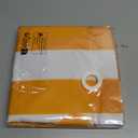 4-piece Carnival Circus Decor Backdrop Circus Tent with Canopy Polyester Carnival Striped Curtains Lemon Yellow Ice Cream Theme for Birthday Party Photography Background Decor (Yellow White)