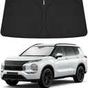 Windshield Sun Shade for 2022-2024 2025 2026 Mitsubishi Outlander Accessories - Windshield Sunshade Cover Front Window Shade Custom Fit Outlander Sun Visor Protector Foldable Blocks UV Rays