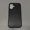 Jusy Compatible with MagSafe Polka Dot Case for iPhone 17, Cute Aesthetic Polka Dots Magnetic Phone Case, Soft TPU and Hard PC Protective Phone Cover for Women Girls (Matte) - Black