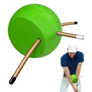 Golf Swing Trainers Aid the Connector Golf Training Aid in Improving Hand Positioning Golf Swing Training Aid for Posture Correction Practice Golf Helps Train Proper Swing Mechanics (Standard golden)
