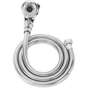 LukLoy Shampoo Bowl Sprayer Hose Replacement, 1/2" Nut Professional Salon Sink Stainless Steel Hose for Sink Shampoo Bed