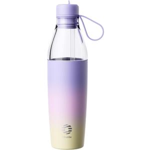 FJbottle 32 oz 3-in-1 Clear Water Bottle Twist Open Flip Straw Tumbler