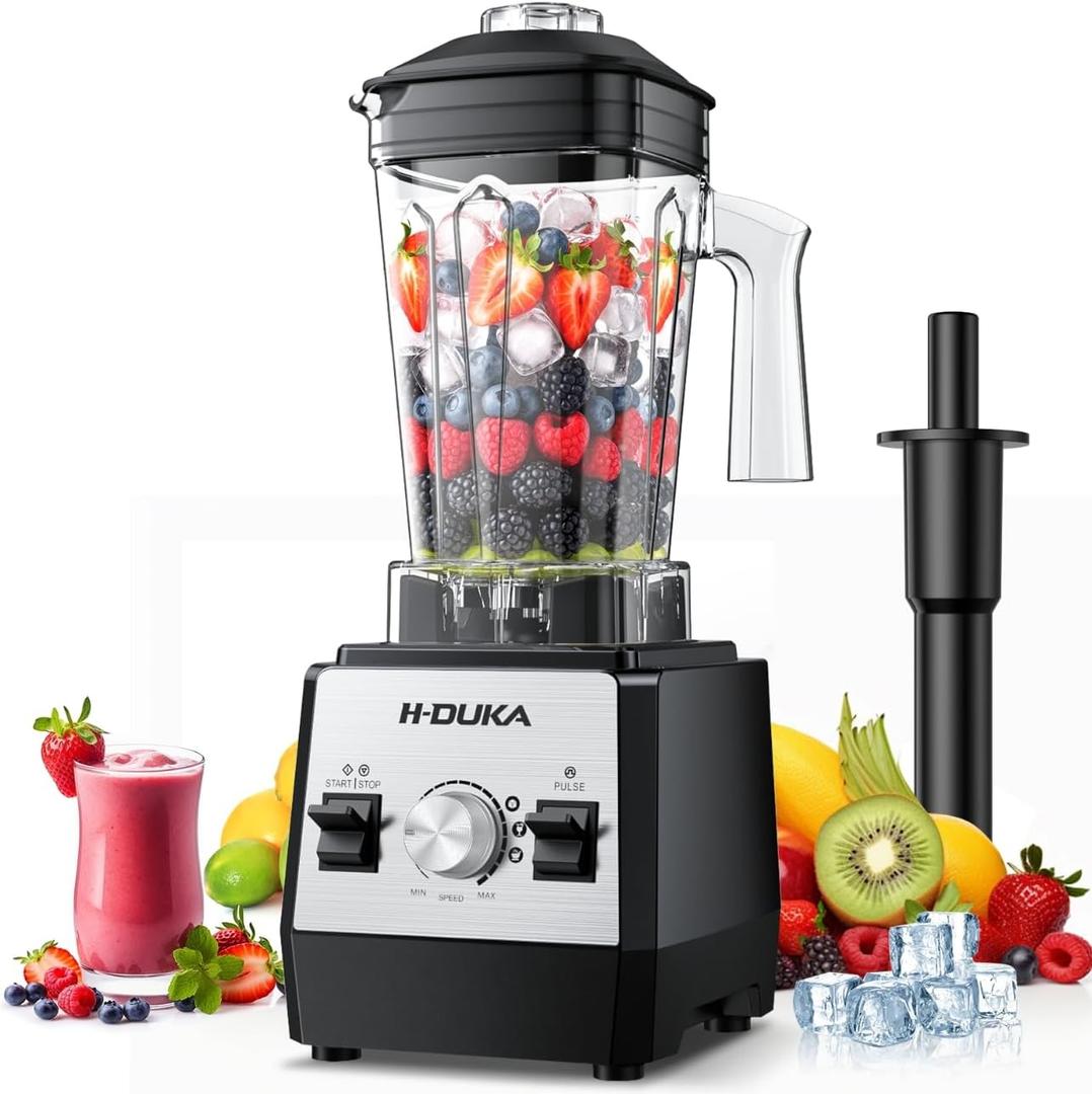 Smoothie Blender, 1400 Watt Powerful Blender for Smoothies, 64oz Capacity Countertop Blenders for Kitchen with BPA Free Container, Ice Crushing, Frozen Drinks, Puree, Protein Shakes